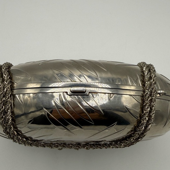 RARE Balenciaga Vintage Clutch Silver - Picture 7 of 11